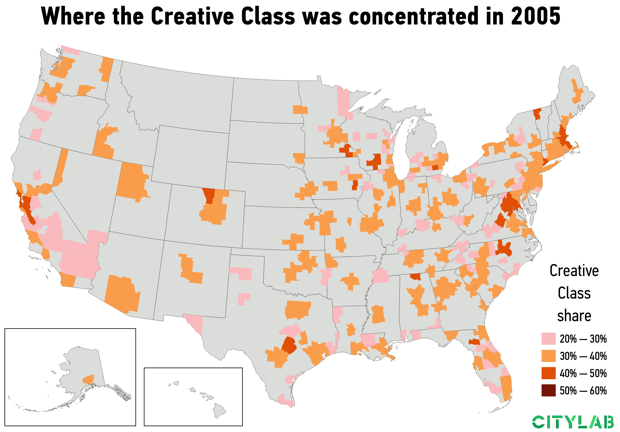 USA Creative Class 2005